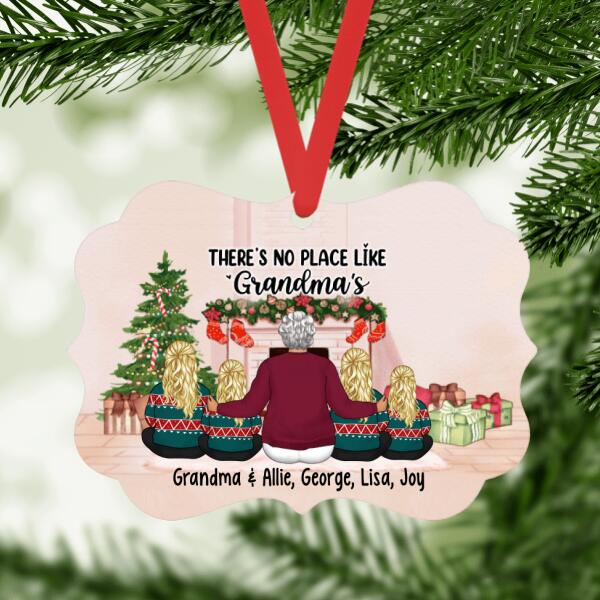 There's No Place Like Grandma's - Christmas Personalized Gifts Custom Ornament for Grandma