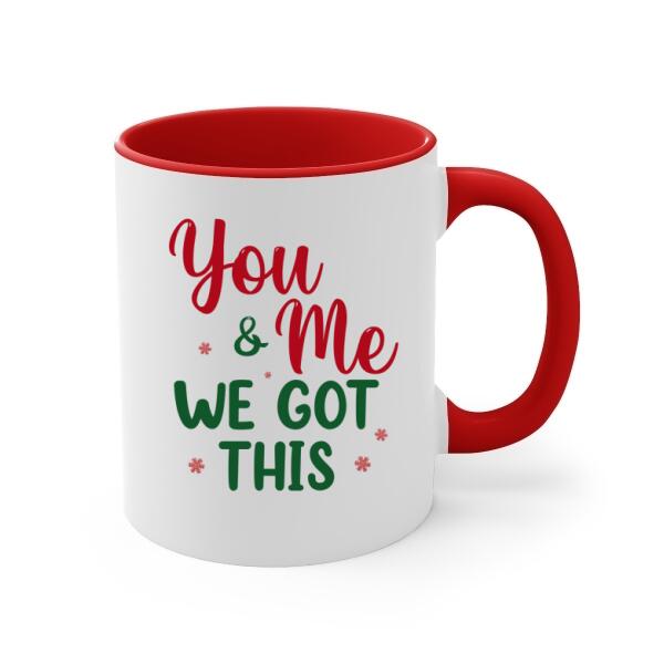 Personalized Mug, Christmas Is Wherever With You, Christmas Gift For Husband, Wife, Couple