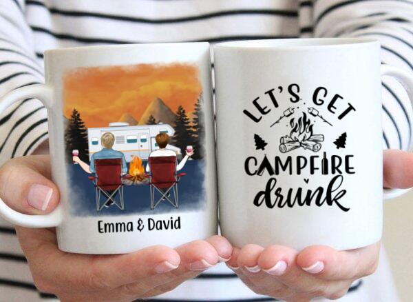 Personalized Mug, Camping Partners - Family, Gift For Campers