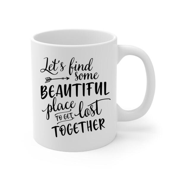 Personalized Mug, Hiking Women - Hiking Partners For Life, Gift For Hikers