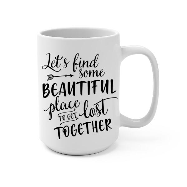 Personalized Mug, Hiking Women - Hiking Partners For Life, Gift For Hikers