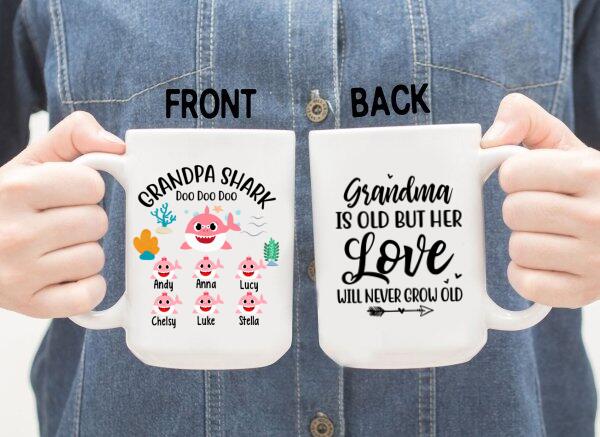 Grandma Is Old But Her Love Will Never Grow Old - Personalized Gifts Custom Fishing Mug For Mom, Fishing Lovers