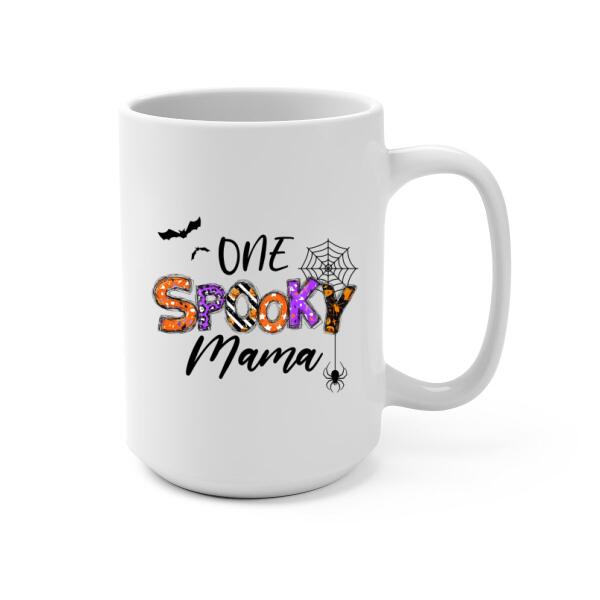 One Spooky Mama - Personalized Gifts Custom Dog Mug for Dog Mom, Dog Lovers