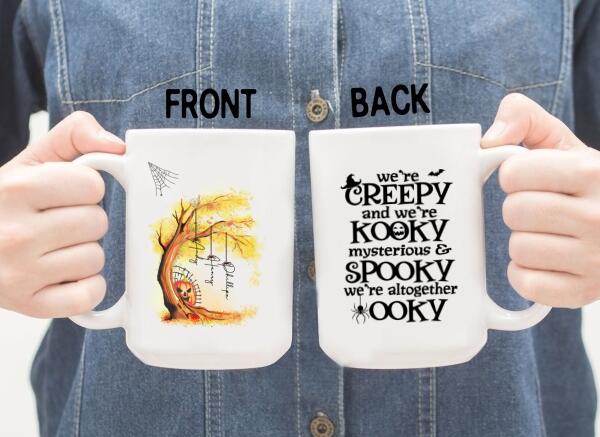 Personalized Mug, Halloween Family Tree, We're Spooky, Gifts For Halloween Family