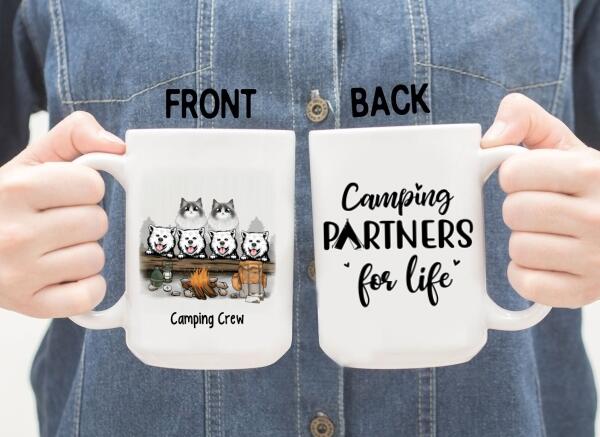 Personalized Mug, Camping With Pets, Gifts For Dog Lovers, Cat Lovers