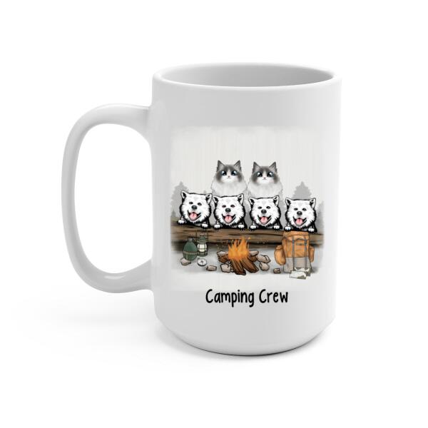 Personalized Mug, Camping With Pets, Gifts For Dog Lovers, Cat Lovers