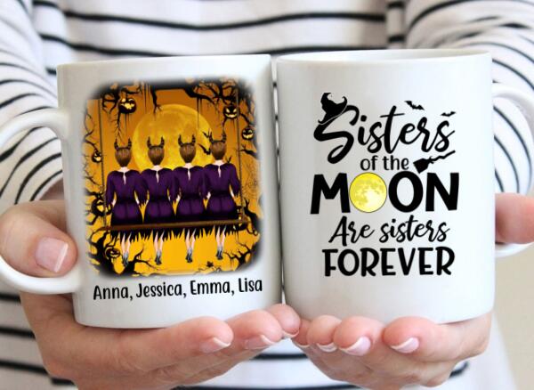 Personalized Mug, Up To 4 Girls, You're My Favorite Witch To Witch About Witches With- Halloween Gift, Gift For Sisters, Best Friends