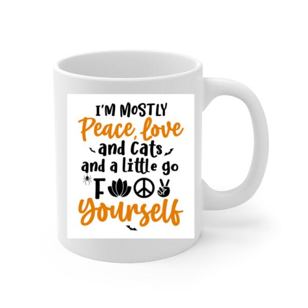 Personalized Mug, Yoga Witch And Cats - Halloween Gift, Gift For Yoga And Cat Lovers