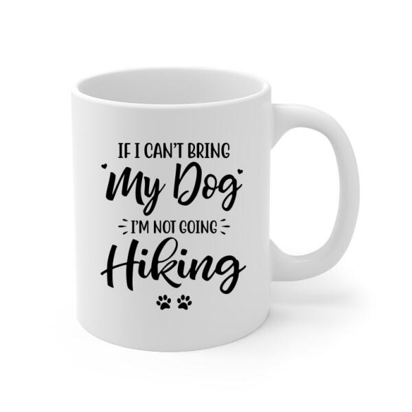 Personalized Mug, Hiking Woman With Dogs, Gift For Hikers And Dog Lovers