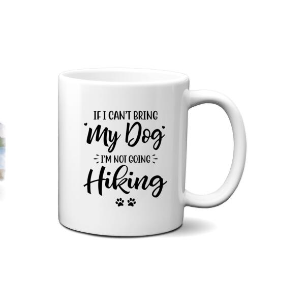 Personalized Mug, Hiking Woman With Dogs, Gift For Hikers And Dog Lovers