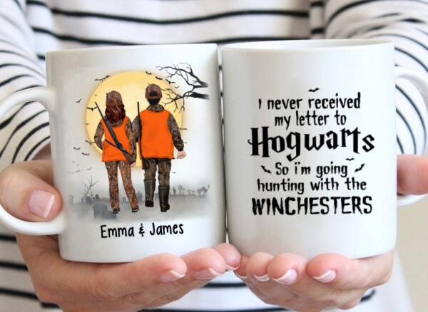 Personalized Mug, Hunting On Halloween, Gift For Hunters