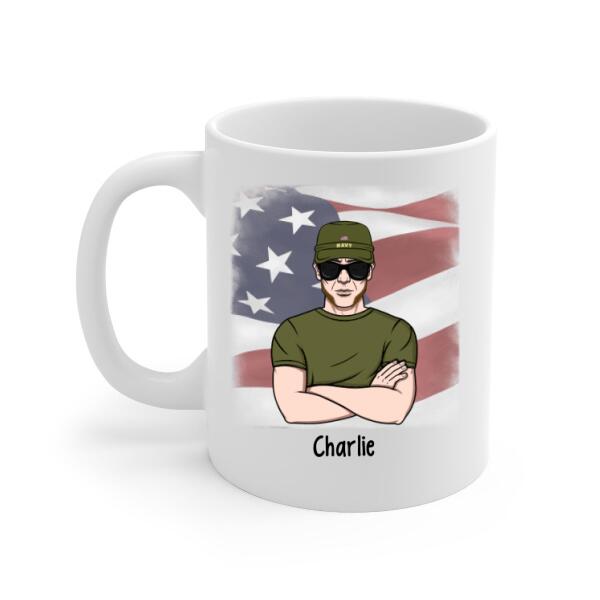 Personalized Mug, Old Man Veteran, I Do Have DD-214, Gifts For Veterans