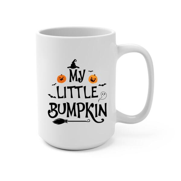 Personalized Mug, Little Bumpkin, Upload Photo Gifts, Gifts For Mom To Be, Gifts For Halloween