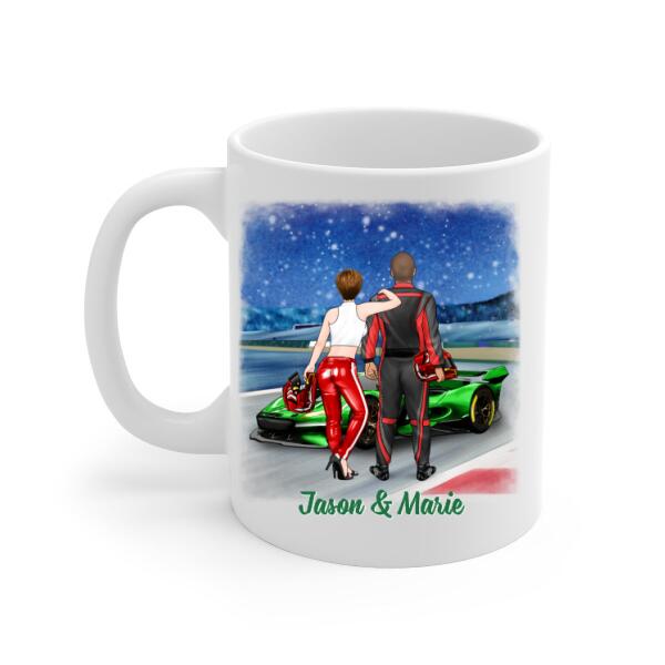 Personalized Mug, Have Yourself A Braaaping Christmas, Racing Couple, Christmas Gift For Racing Lovers, Couples