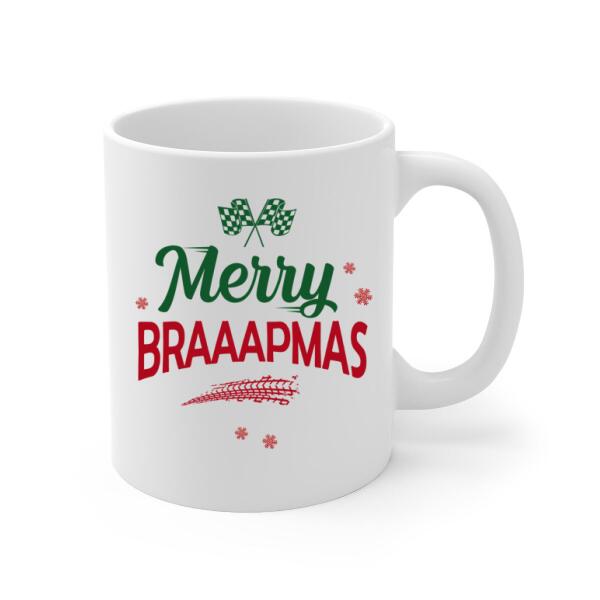 Personalized Mug, Have Yourself A Braaaping Christmas, Racing Couple, Christmas Gift For Racing Lovers, Couples