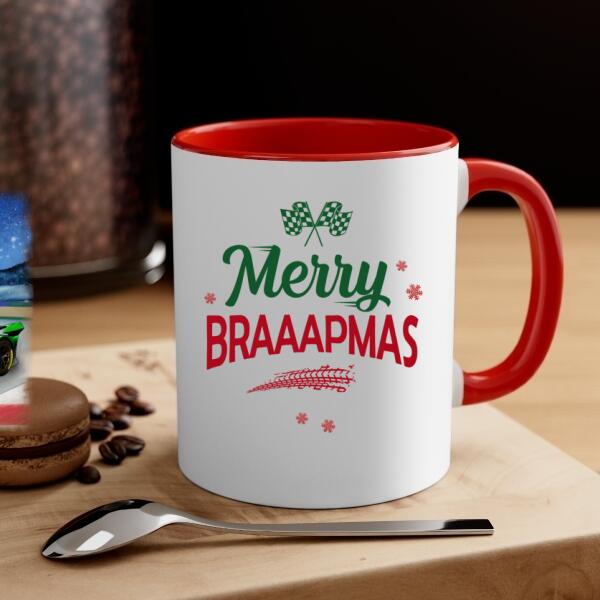 Personalized Mug, Have Yourself A Braaaping Christmas, Racing Couple, Christmas Gift For Racing Lovers, Couples