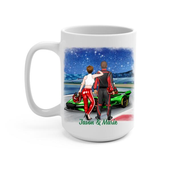 Personalized Mug, Have Yourself A Braaaping Christmas, Racing Couple, Christmas Gift For Racing Lovers, Couples