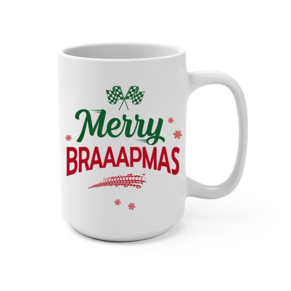 Personalized Mug, Have Yourself A Braaaping Christmas, Racing Couple, Christmas Gift For Racing Lovers, Couples