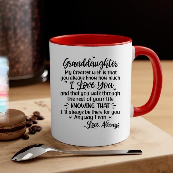 Personalized Gifts Custom Mug for Grandma - To My Granddaughter