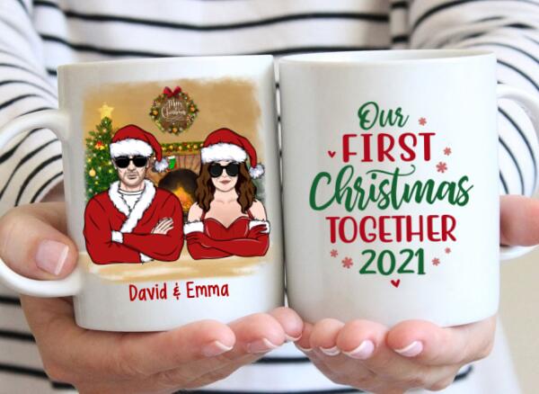 Personalized Mug, Our Christmas Together, Christmas Gift For Couple