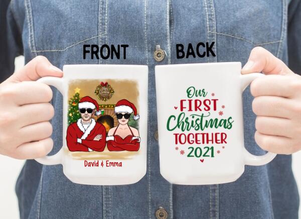 Personalized Mug, Our Christmas Together, Christmas Gift For Couple