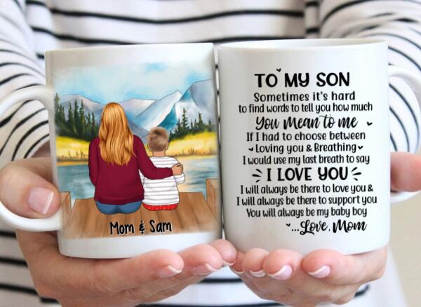 Personalized Mug for Son or Daughter from Mom - Custom Gift