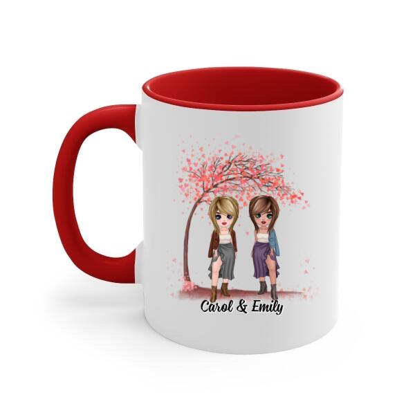 Personalized Mug, Up To 5 Girls, Gift For Friends, Sisters, Our Laughs Are Limitless