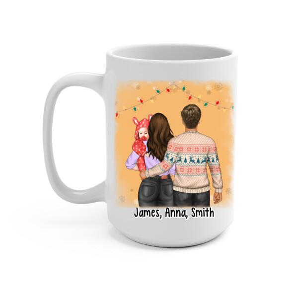 Personalized Mug, Baby First Christmas - Our First Christmas Together, Christmas Gift For Family