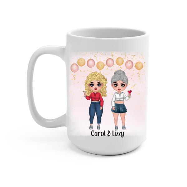 Personalized Mug, Happy Birthday To My Bestie, Birthday Gift For Bestie, Sister, Friend