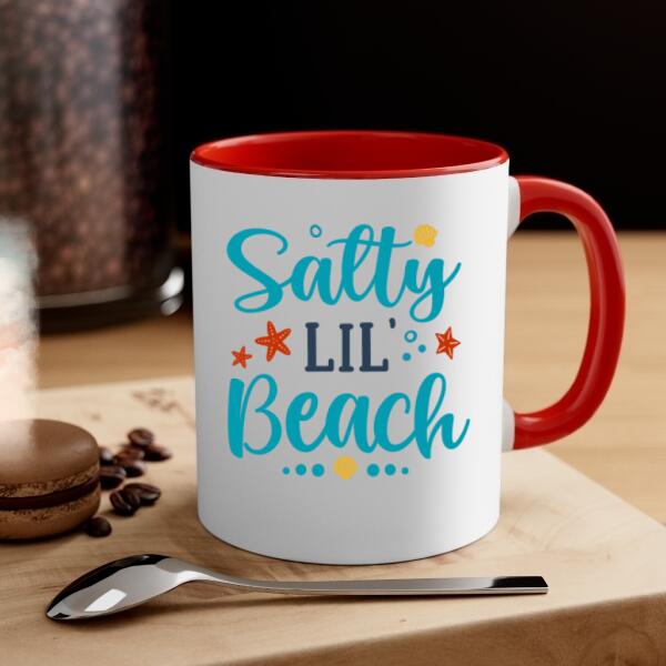 Personalized Mug, Gift For Mermaid Fans, Salty Lil Beach, Mermaid Drinking