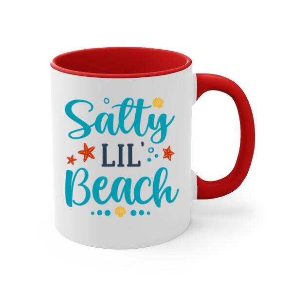 Personalized Mug, Gift For Mermaid Fans, Salty Lil Beach, Mermaid Drinking