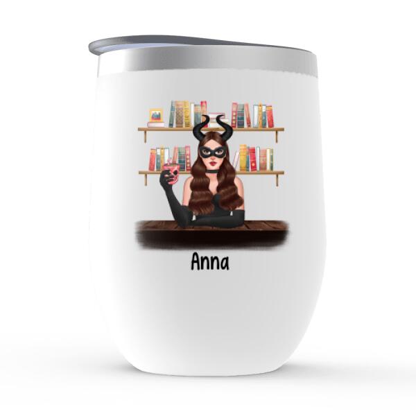 Personalized Wine Tumbler, I Read Books, I Put A Spell On You, Gifts For Book Lovers, Gifts For Halloween