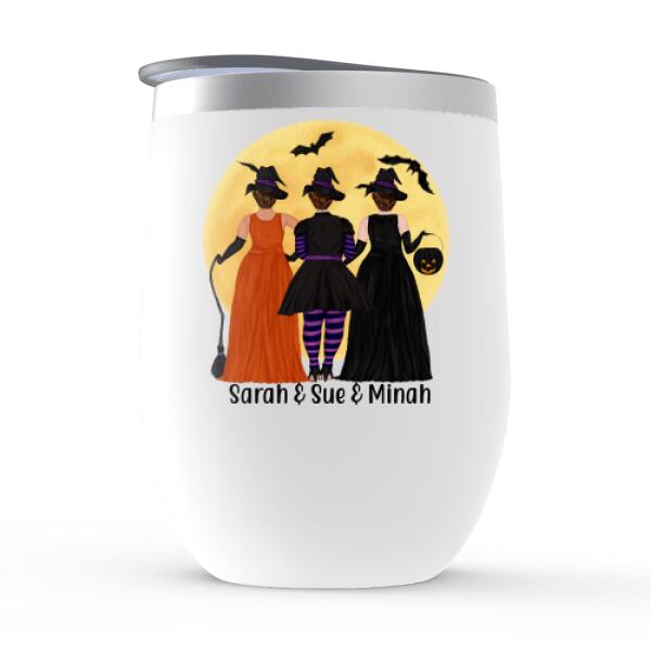 Personalized Wine Tumbler, Up To 3 Chubby Sisters Halloween Costumes, Gift For Halloween