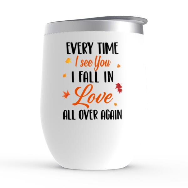 Personalized Wine Tumbler, Fall Horseback Riding Partners, Gifts For Horse Riding Lovers