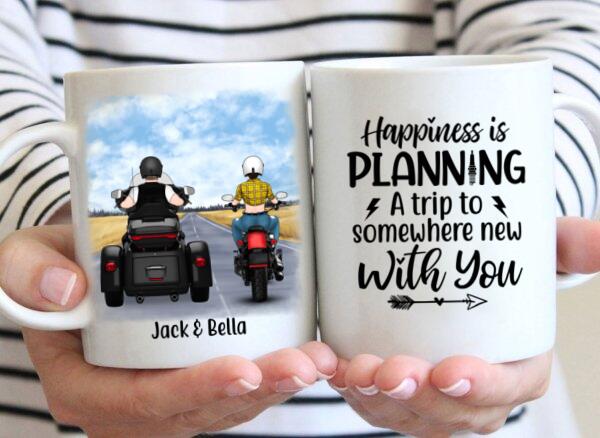 Couple Motorcycle Riding Partners - Personalized Mug For Him, For Her, Motorcycle Lovers