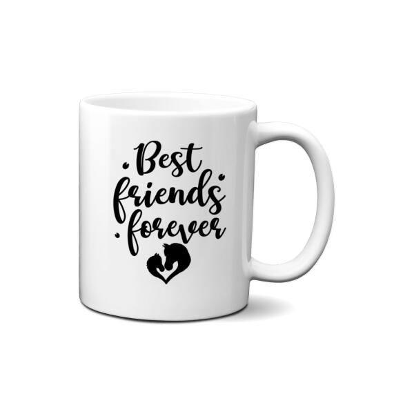 Best Friends Forever - Personalized Mug For Him, Horse Lovers