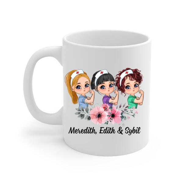 Work Made Us Colleagues - Personalized Mug For Coworkers, Friends, Nurse