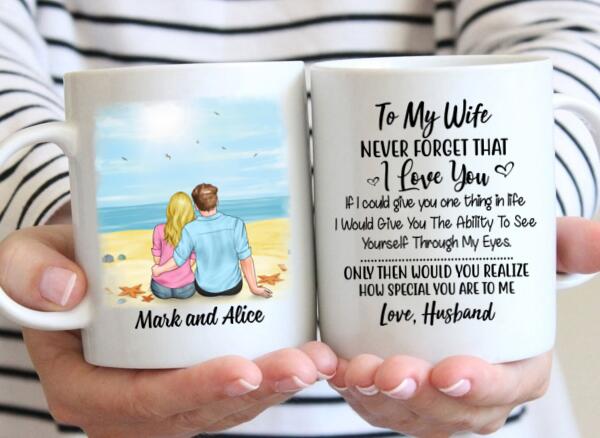 To My Wife Never Forget That I Love You - Personalized Mug For Couples, Her