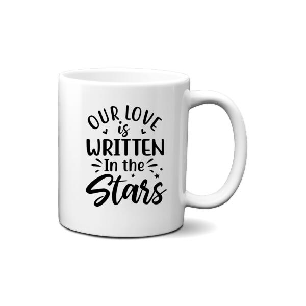 Couple with Zodiac Signs - Personalized Mug For Him, For Her, Astronomy Lovers