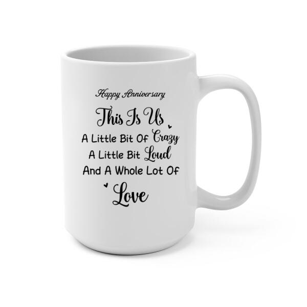 Personalized Mug, Anniversary Gift for Motorcycle Couples, Wedding Anniversary