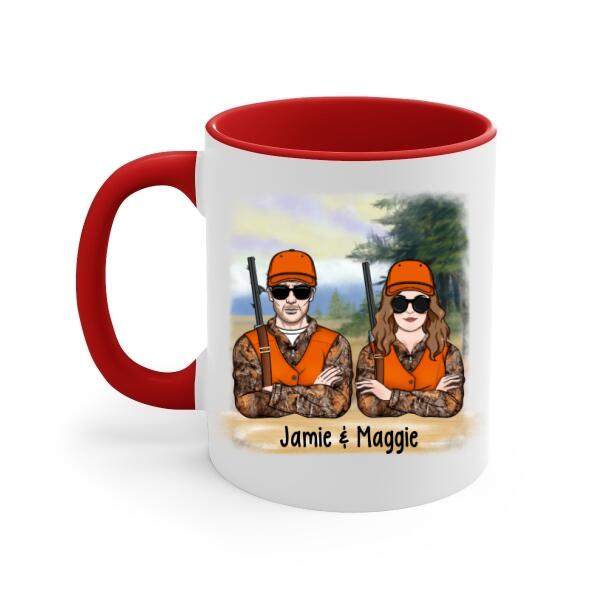 Best Buckin' Partners Ever - Personalized Mug For Couples, For Him, For Her, Hunting