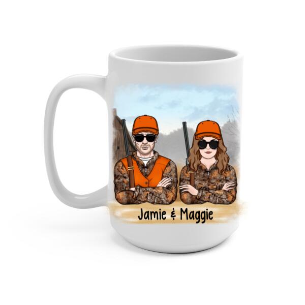 Best Buckin' Partners Ever - Personalized Mug For Couples, For Him, For Her, Hunting