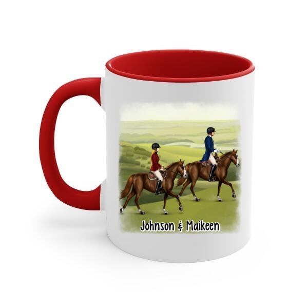 To My Wife Meeting You Was Fate - Personalized Mug For Couples, Her, Horse Lovers