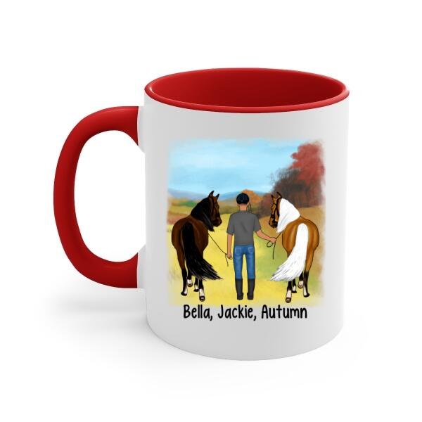 Best Friends Forever - Personalized Mug For Him, Horse Lovers