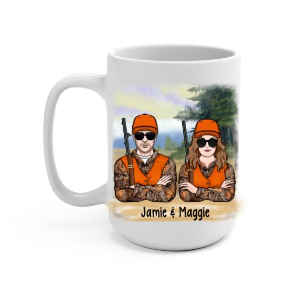 To My Gorgeous Wife Loving You Is My Life - Personalized Mug For Couples, Her, Hunting