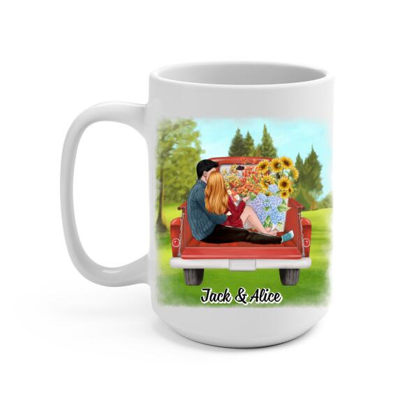 To My Wife My Day Starts And Ends With You - Personalized Mug For Couples, Her, Valentine's Day