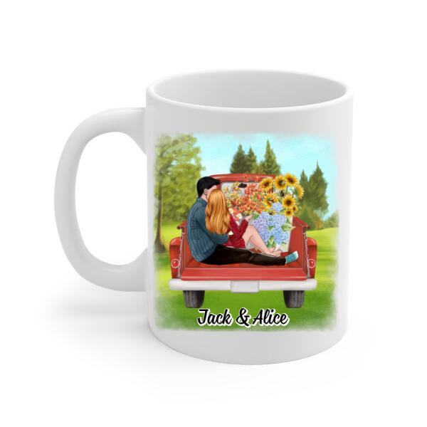 To My Wife My Day Starts And Ends With You - Personalized Mug For Couples, Her, Valentine's Day