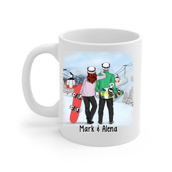 To My Wife Find You Sooner And Love You Longer - Personalized Mug For Couples, Her, Snowboarding