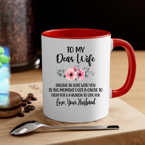 To My Wife Falling In Love With You - Personalized Mug For Couples, For Her