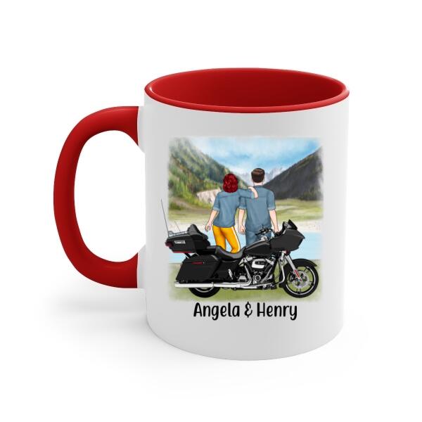 To My Wife Marrying You Was The Best Decision - Personalized Mug For Couples. For Her, Motorcycle Lovers